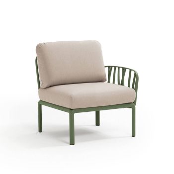Кресло Комодо терминал цвят зелен агаве+Sunbrella®платно