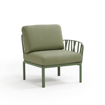 Кресло Комодо терминал цвят зелен агаве+Sunbrella®джунгла