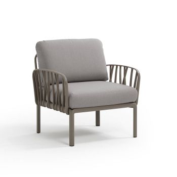 Кресло Комодо цвят тортора+сив