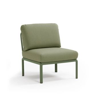 Кресло Комодо централ цвят зелен агаве+Sunbrella®джунгла