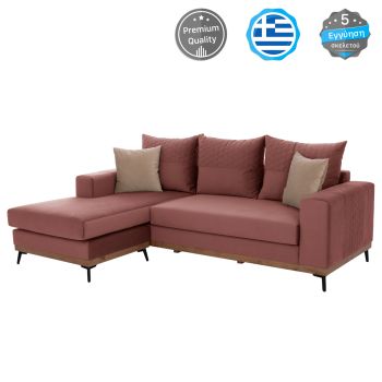 Ъглов диван Портофино HM3252.02 розов цвят 