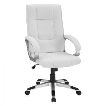 Мениджърски стол HM1092.02 бял цвят