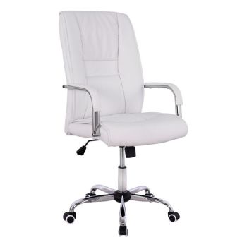 Мениджърски стол Вики HM1106.02  бял цвят