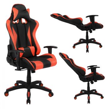 Геймърски стол HM1062.01 черно-червен цвят