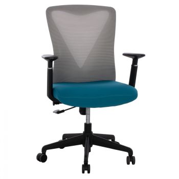Офис стол HM1170.08 син-сив цвят