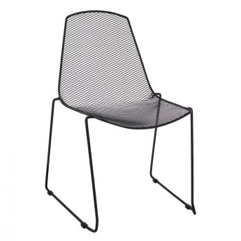 Метален стол HM8011.01 черен цвят