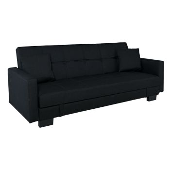 Разтегателен диван Келсо Ε9928.5 черен цвят