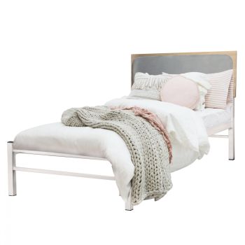 Легло HM602 цвят бял-сив