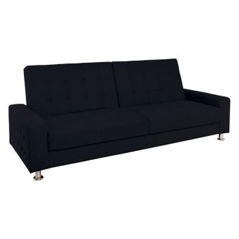 Разтегателен диван Моби Ε9569.8 черен цвят