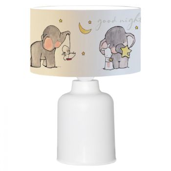 Детска лампа Слончета HM7577.01 бял цвят