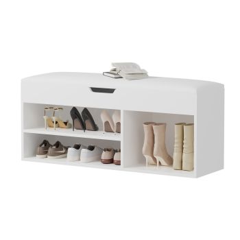 Шкаф за обувки Ромир HM2478.03 бял цвят 