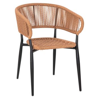 Алуминиево кресло Еуло HM5783.13 цвят бежов-черен