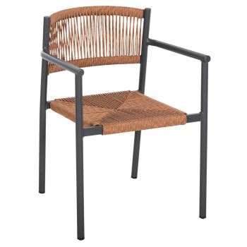 Кресло Стер HM5786.12 цвят черен-бежов