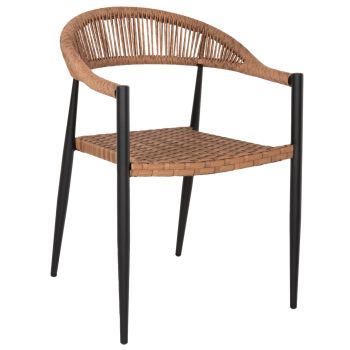 Кресло Маги I - HM5854.15 цвят кафяв-черен