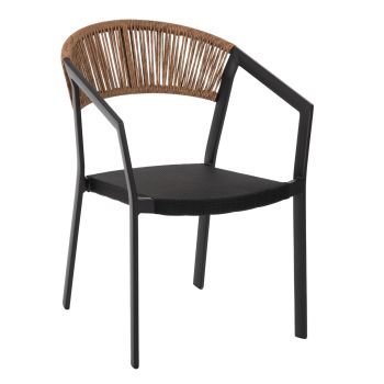 Кресло HM5891.25 цвят черен-бежов
