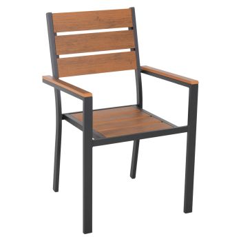 Кресло Алуми HM5981.03 цвят антрацит-натурал