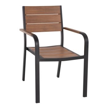 Кресло Алуми HM5127.03 цвят натурал-черен