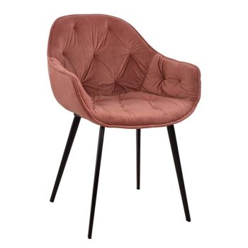Кресло Бетани HM8489.02 кадифе розов цвят