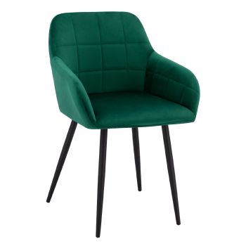 Кресло Клои HM8724.03 кадифе зелен цвят