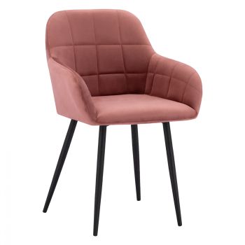 Кресло Клои HM8724.02 кадифе розов цвят