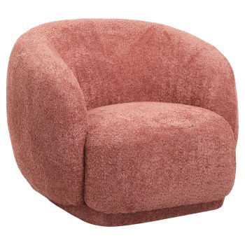 Кресло Карпен букле HM9600.02 розов цвят 