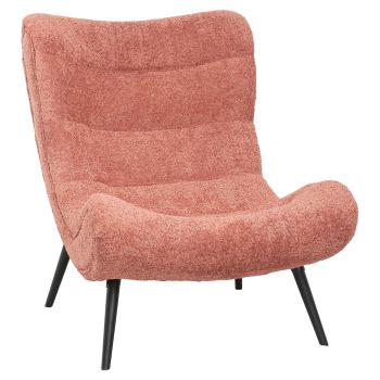 Кресло Брим букле HM9605.02 розов цвят 