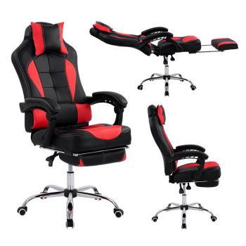 Геймърски стол HM1055.01 черно-червен цвят