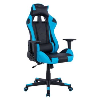 Геймърски стол HM1137.08  черно-син цвят 