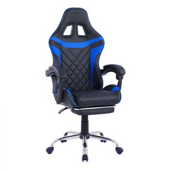 Геймърски стол HM1157.08 черно-син цвят