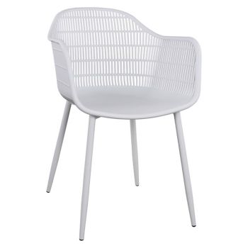 Кресло Хади HM8511.01 бял цвят