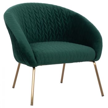 Кресло Джойс голд HM8549.03 зелен цвят