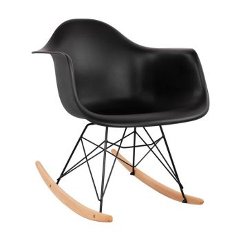 Кресло Алеа люлка HM0035.12 черен цвят