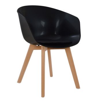 Кресло Портос HM0172.02 черен цвят