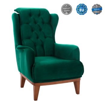 Кресло Бенингтон HM9313.13 зелен цвят