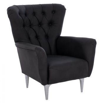 Кресло Честърфилд - черен цвят HM9217.01