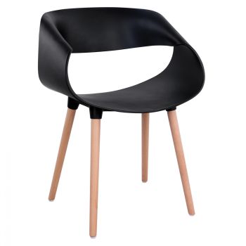 Кресло Маги HM8600.02 цвят черен-натурал