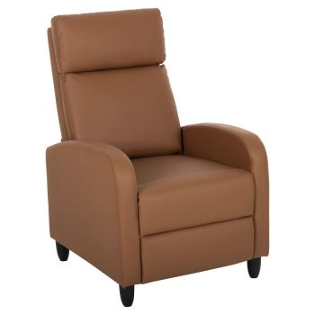 Релакс кресло Хабър еко кожа HM9782.22 кафяв цвят