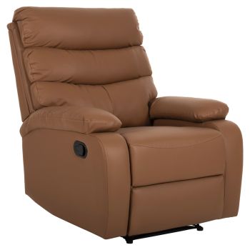 Релакс кресло Ясуму еко кожа HM9783.12 кафяв цвят