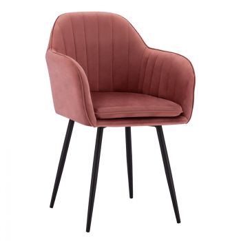 Кресло Шара HM8726.02 кадифе розов цвят