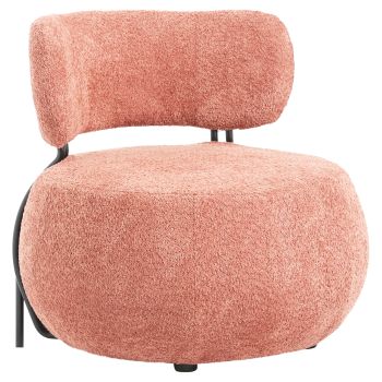 Кресло Карсен букле HM9598.02 розов цвят 