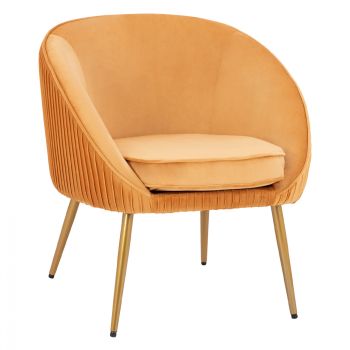 Кресло Яджанти голд HM8633.19 оранжев цвят