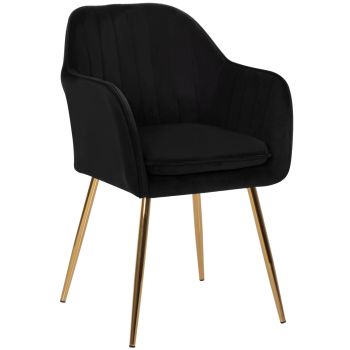 Кресло Сойър голд HM8523.04 черен цвят