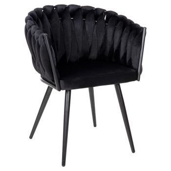 Кресло Луанда HM8741.04 черен цвят