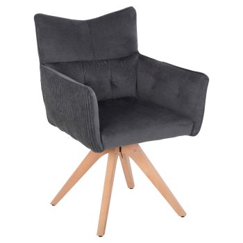 Кресло Уил HM9843.03 сив цвят