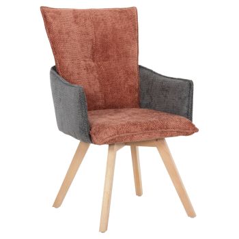Кресло Рекс HM9847.06 цвят керемиден-сив