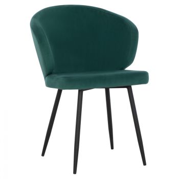 Кресло Джия HM8728.03 зелен цвят с черни крака