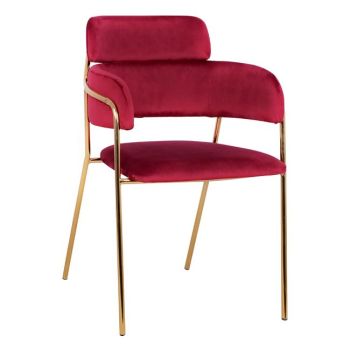 Кресло Келсо голд HM8521.06 цвят бордо
