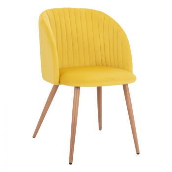Кресло Алан HM8543.11кадифе жълт цвят
