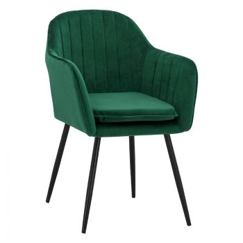 Кресло Сойър блек HM8523.13 зелен цвят