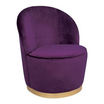 Кресло Любна - лилав цвят HM8396.05